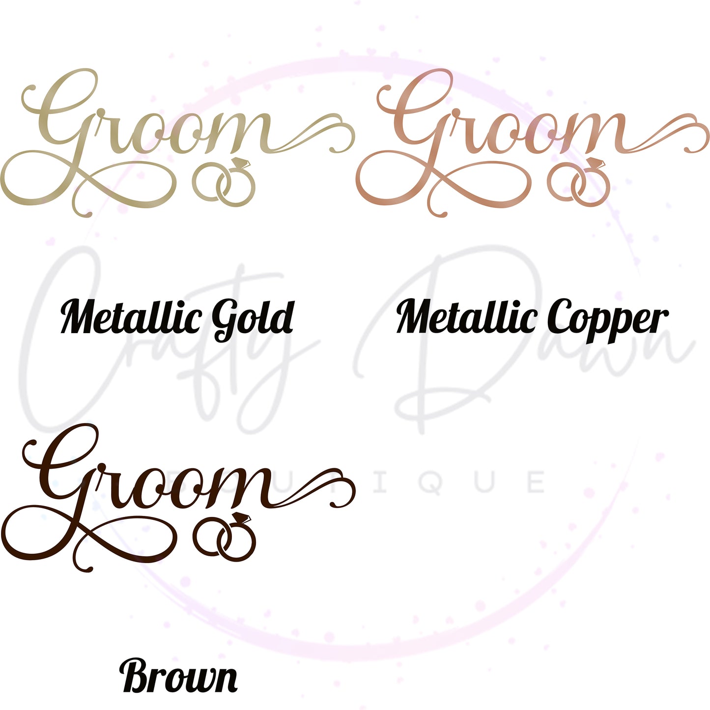 Groom Acrylic Sign