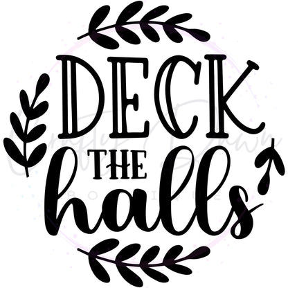 Deck The Halls Engraved Acrylic Ornament
