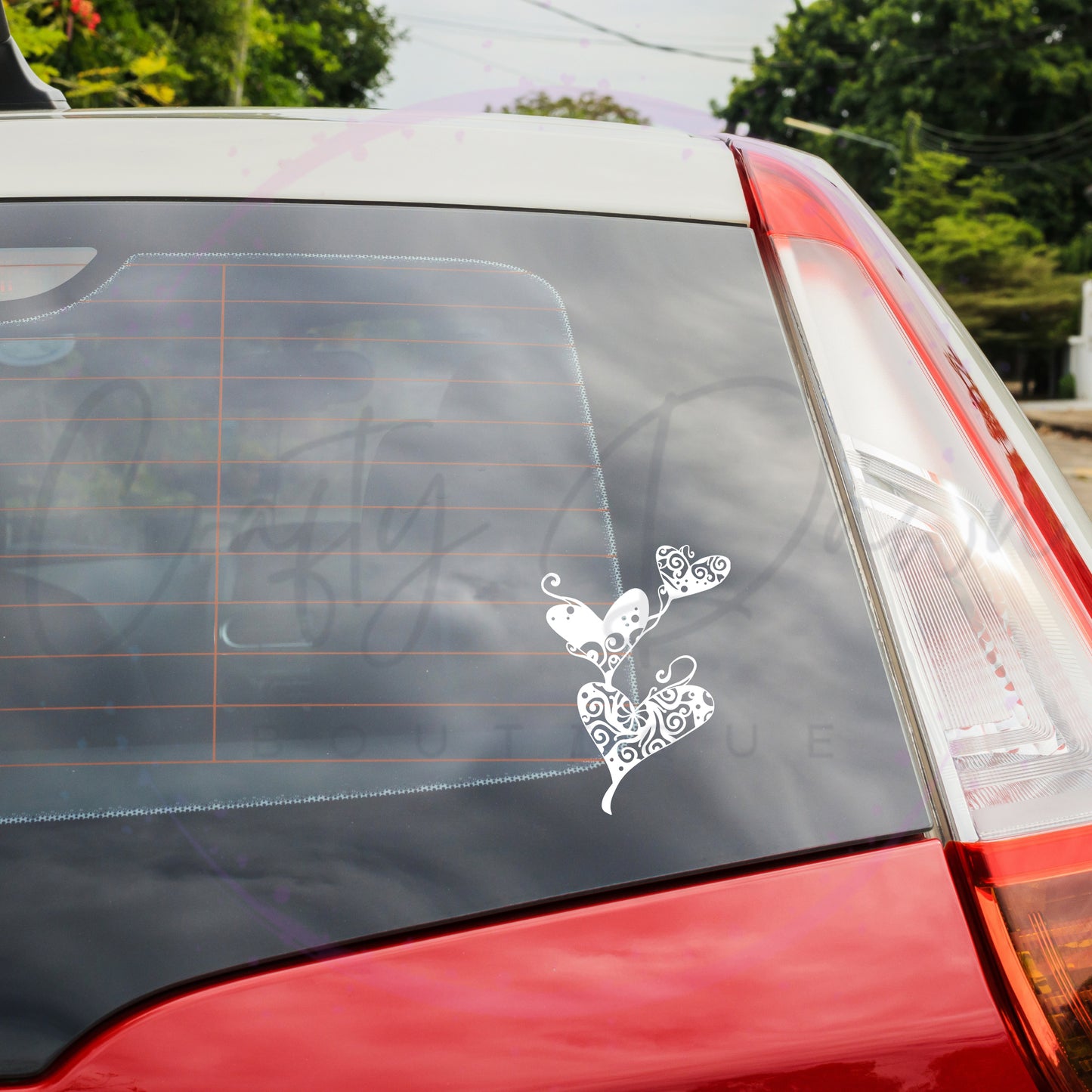 Tangled Hearts Mandala Decal