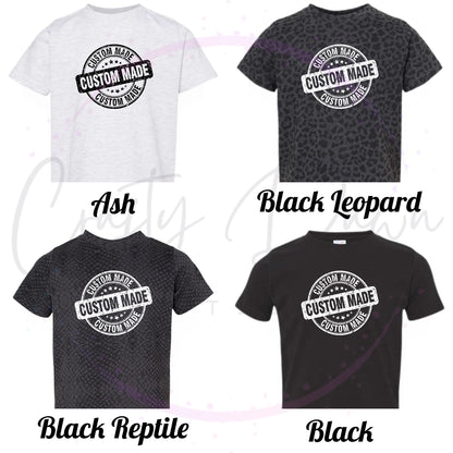 Custom Toddler Tee