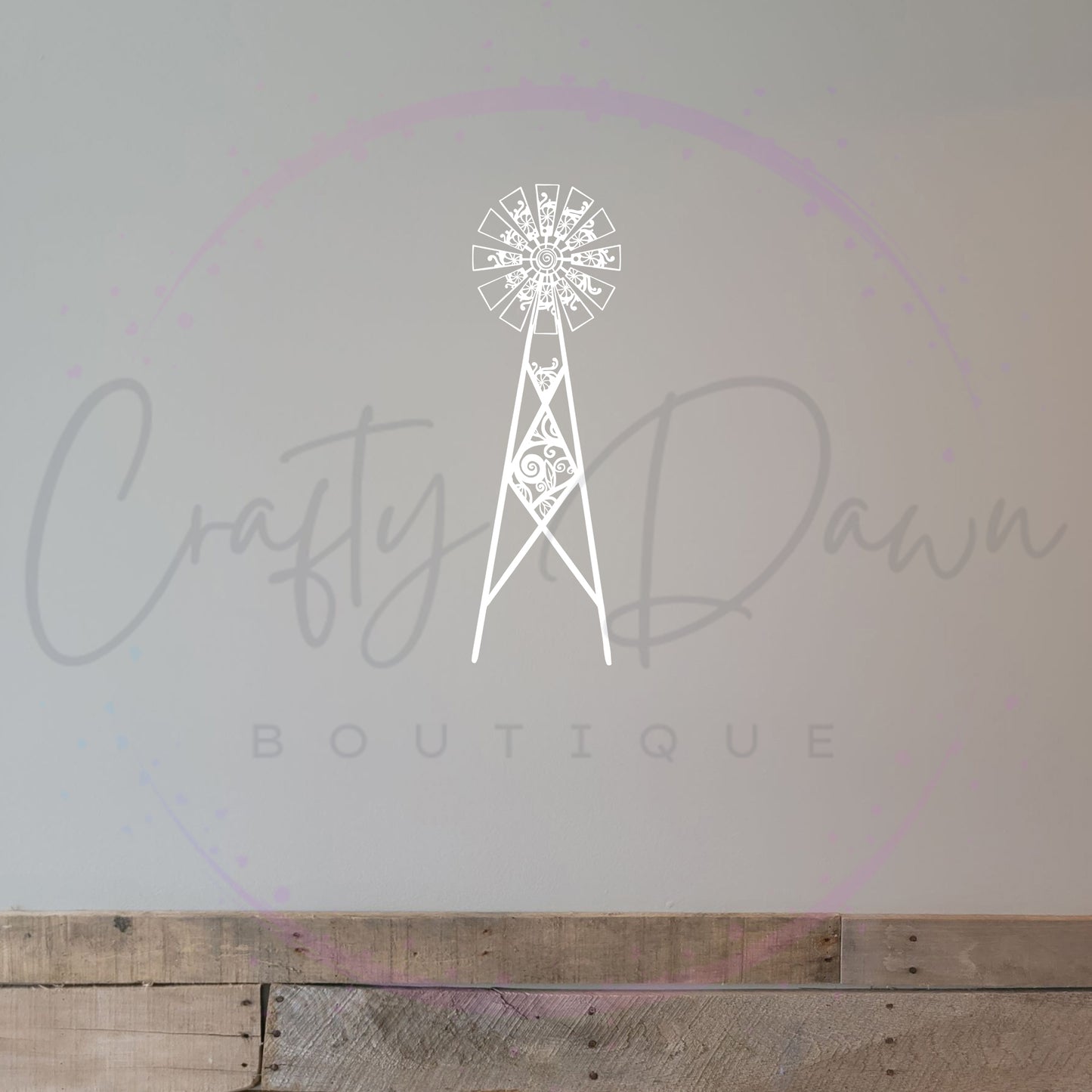 Farmhouse Windmill Decal