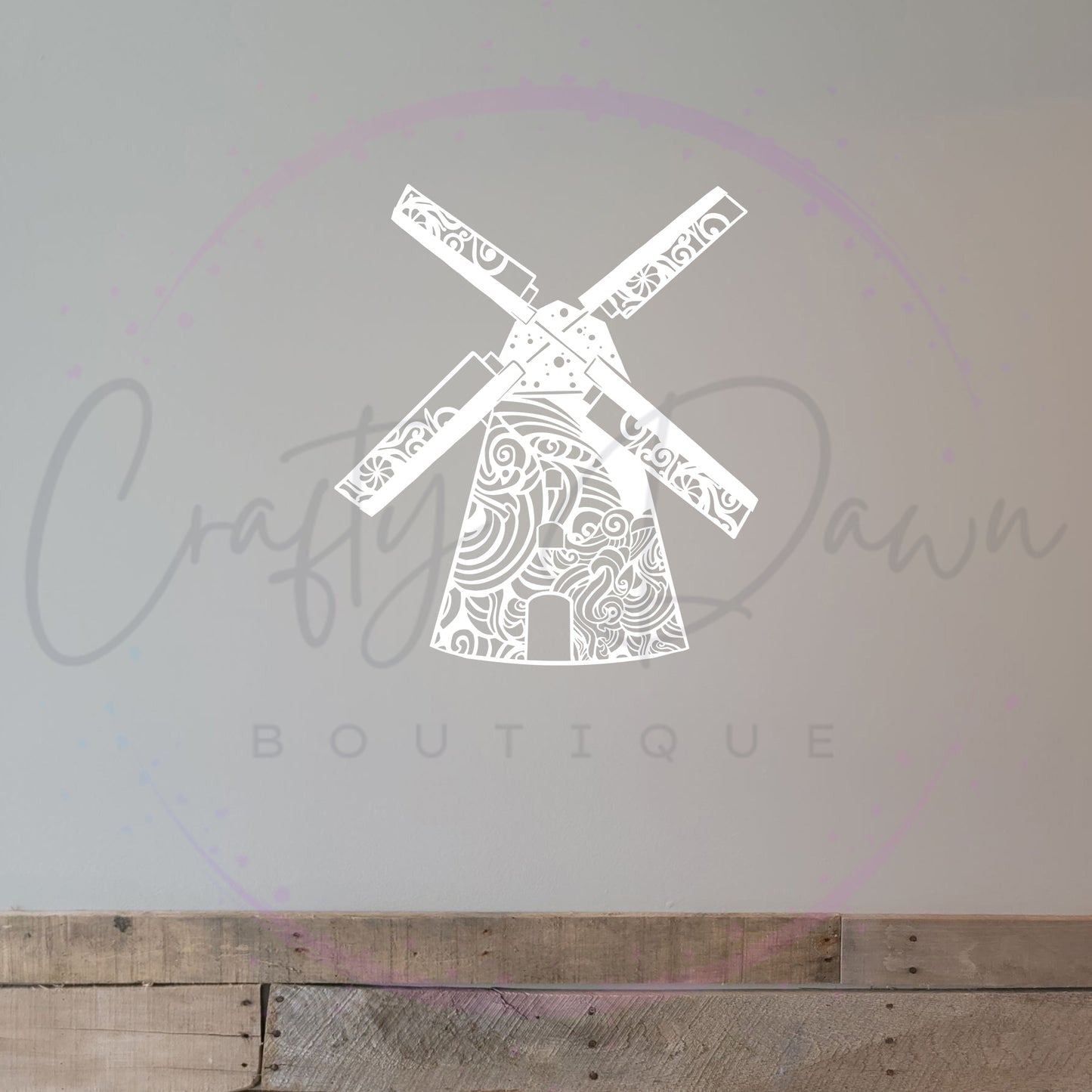 Windmill Mandala Decal