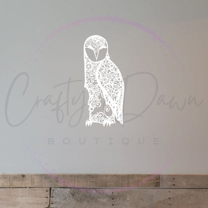 Owl Mandala Decal