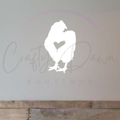 Chicken Heart Decal 2