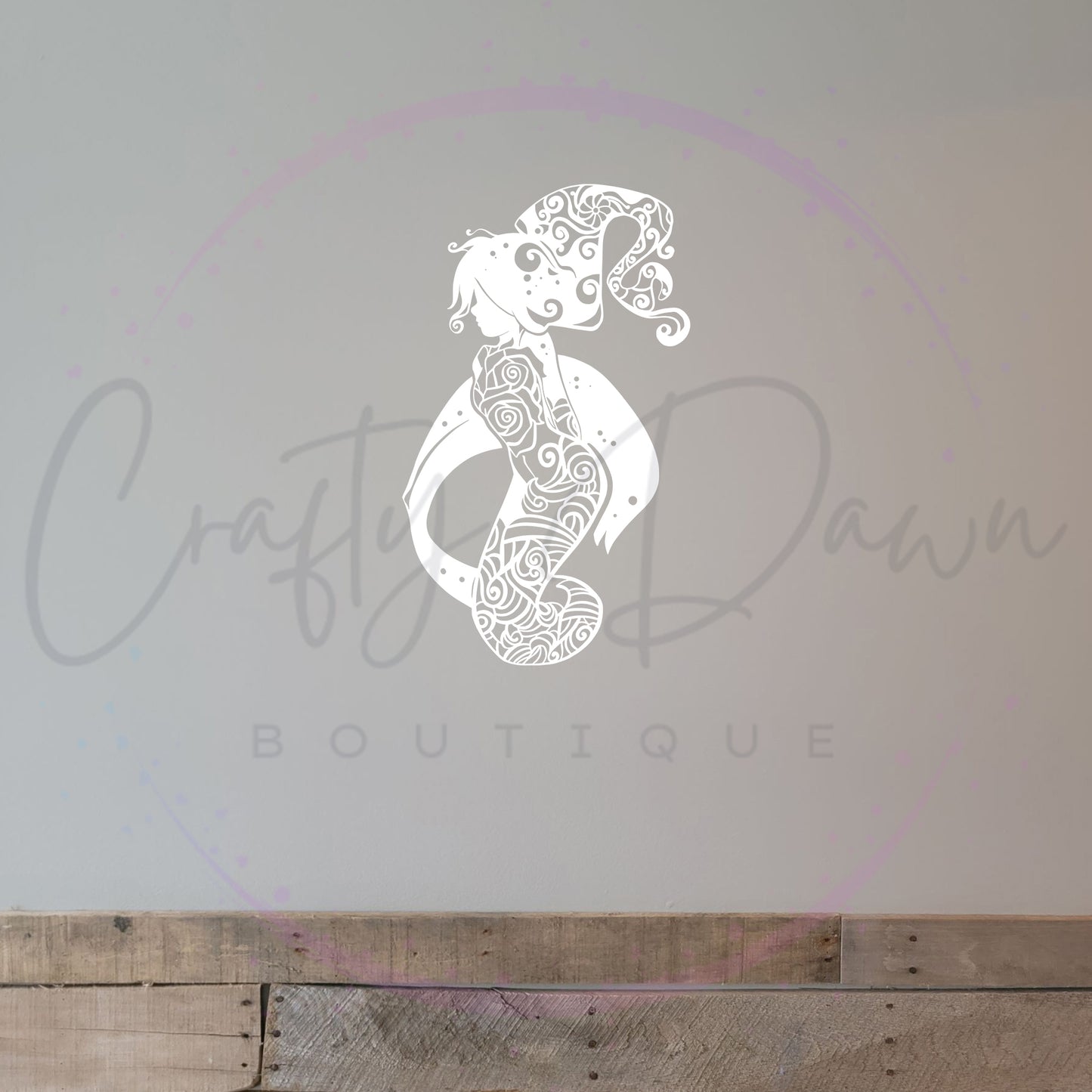 Rose Mermaid Decal