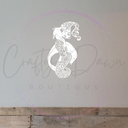 Rose Mermaid Decal