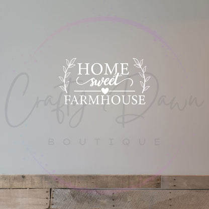 Home Sweet Farmhouse Decal