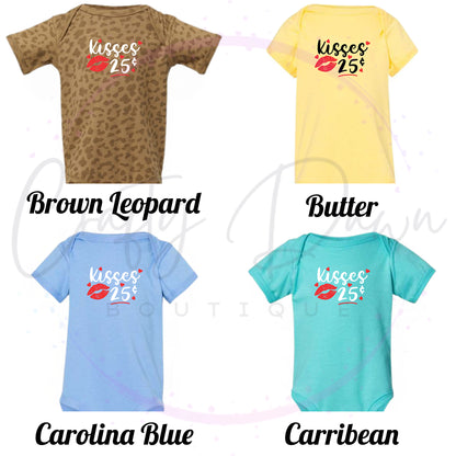 Kisses 25 Cents Infant One Piece