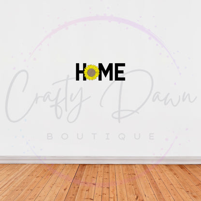Home Sunflower Decal