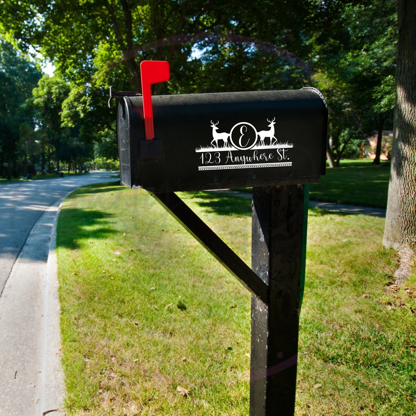 Deer Mailbox Decal