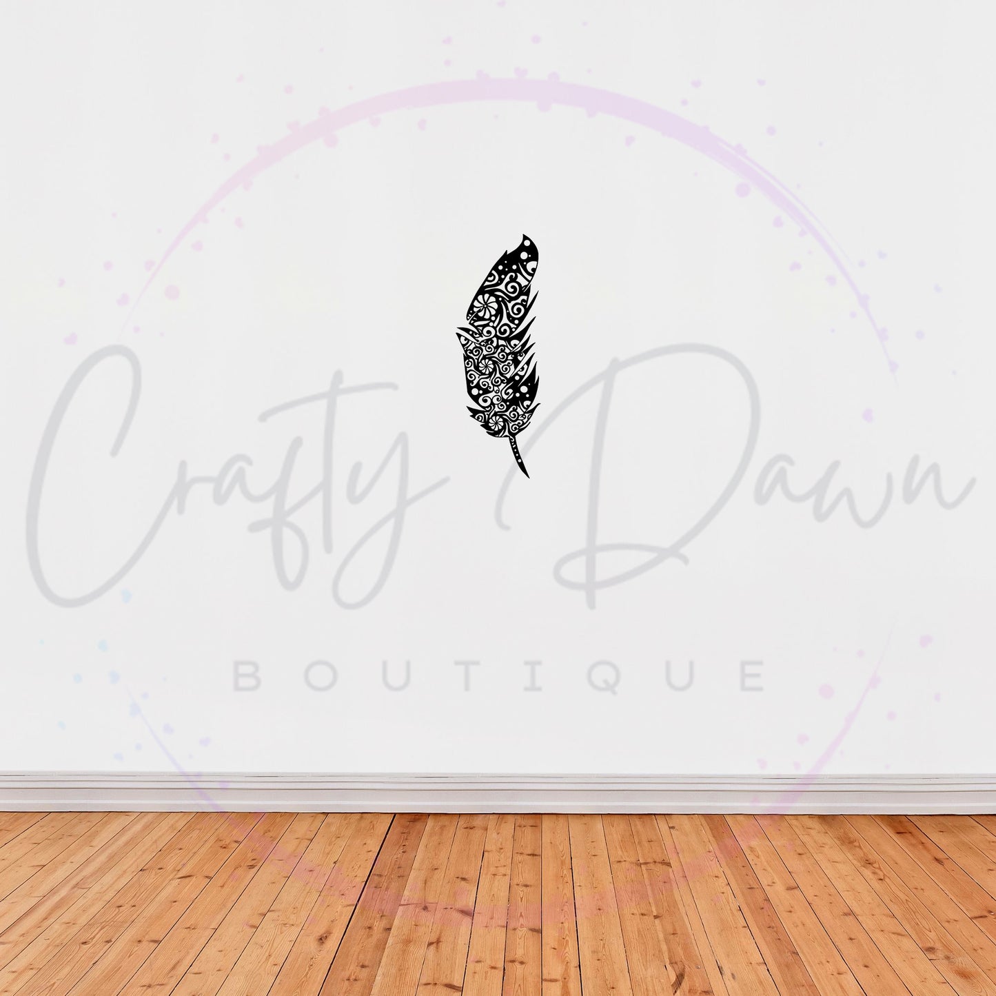 Feather Mandala Decal