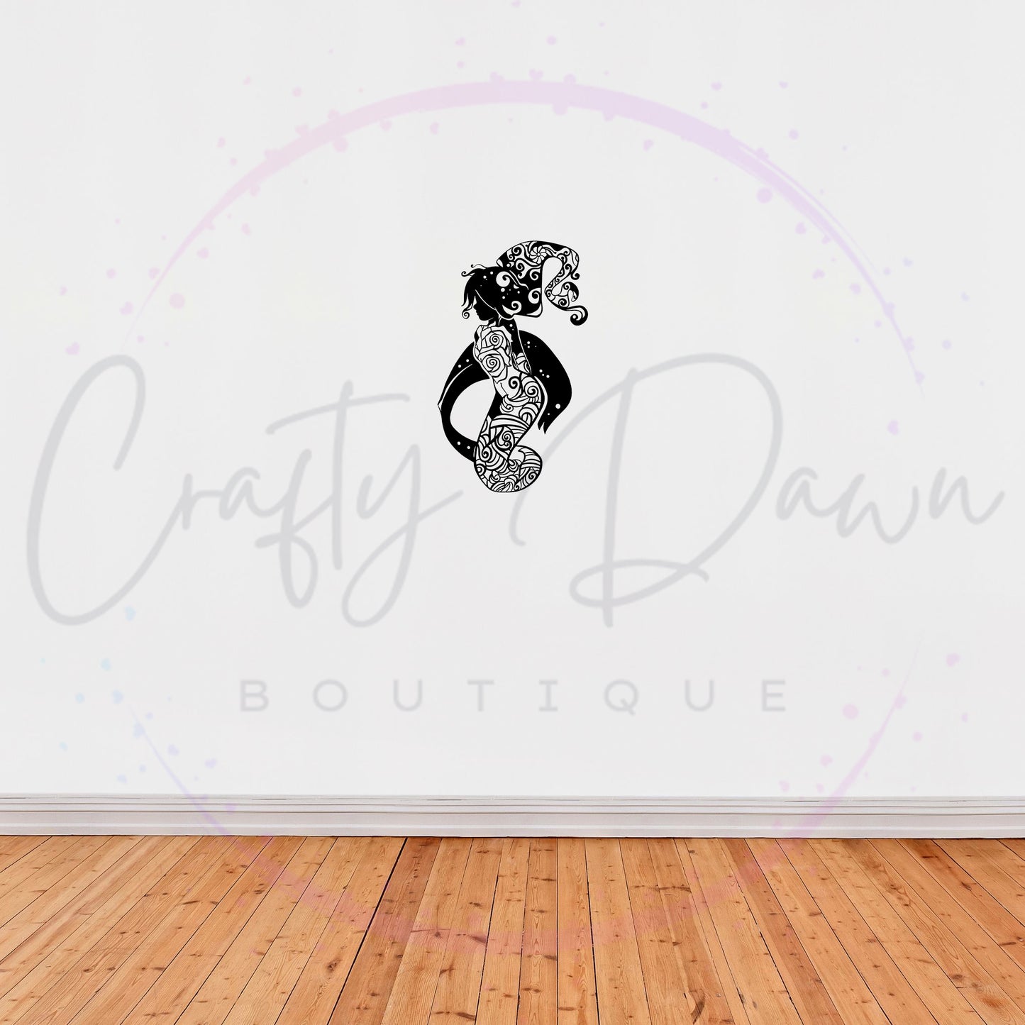 Rose Mermaid Decal