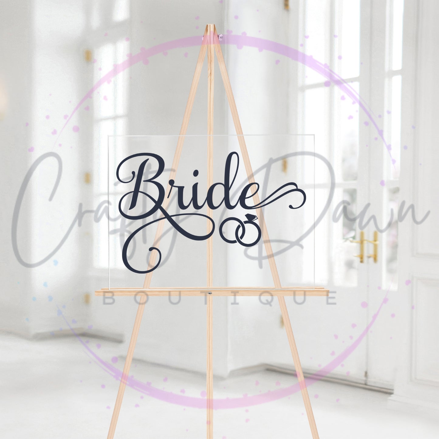 Bride Acrylic Sign