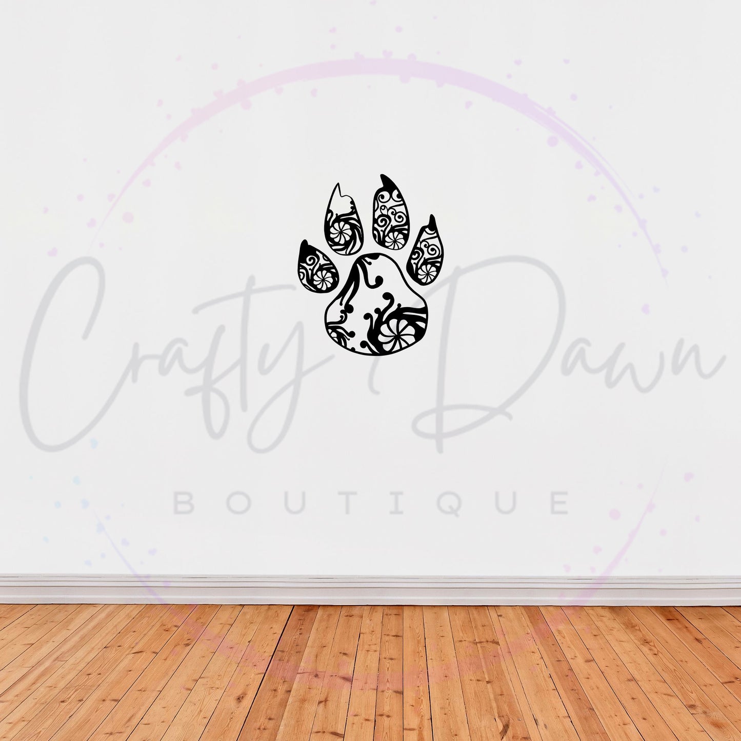 Paw Mandala Decal