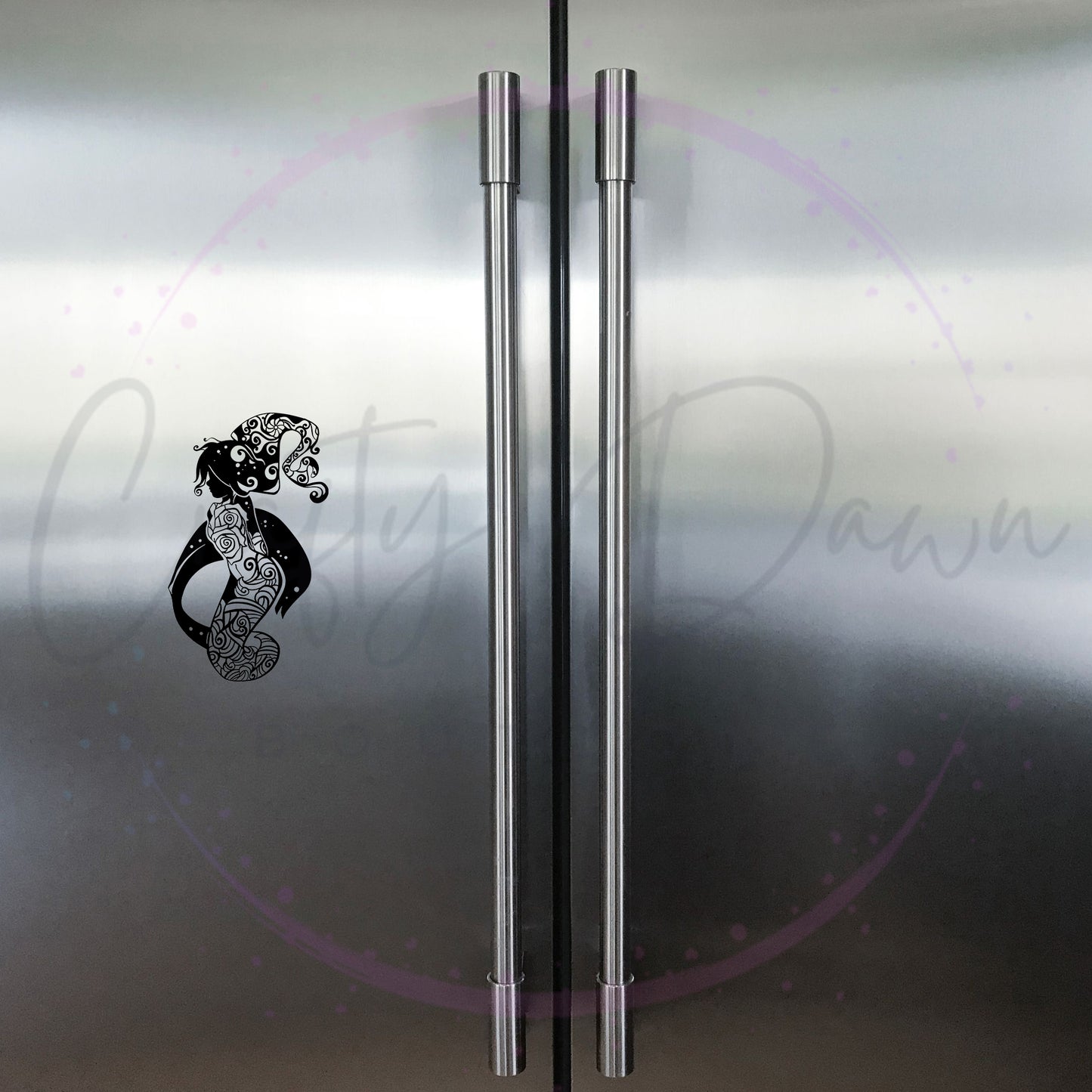 Rose Mermaid Decal
