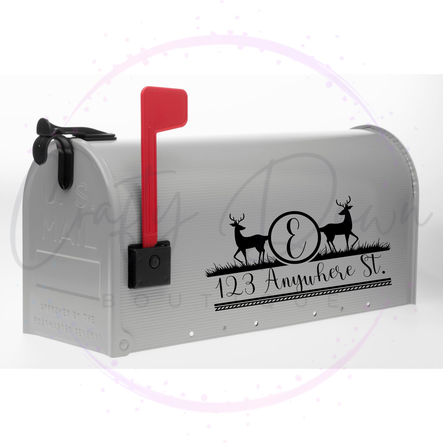 Deer Mailbox Decal
