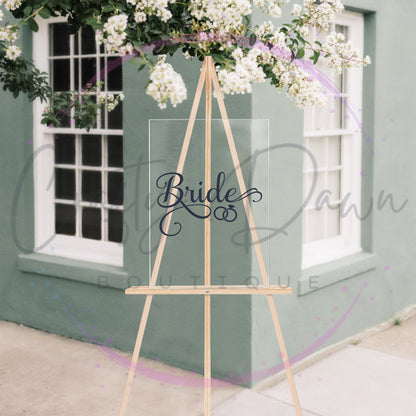 Bride Acrylic Sign