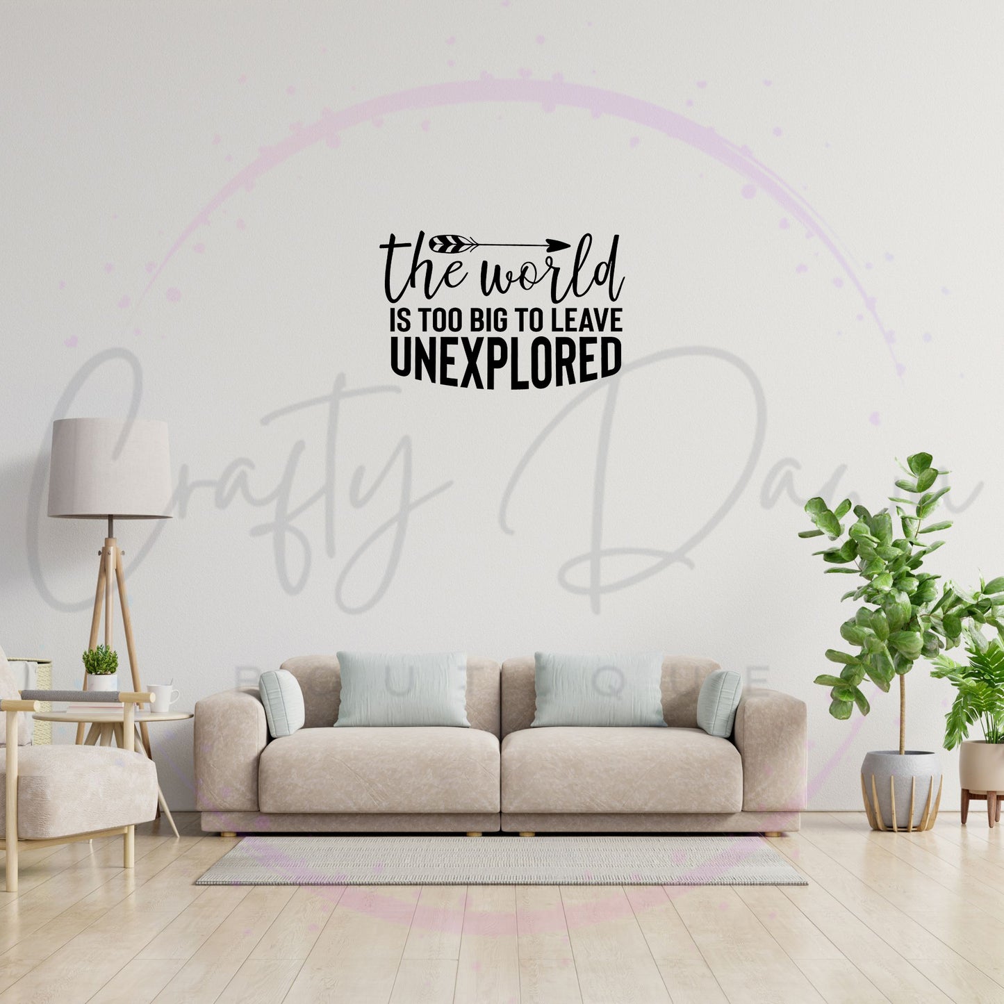 The World Is Too Big Decal