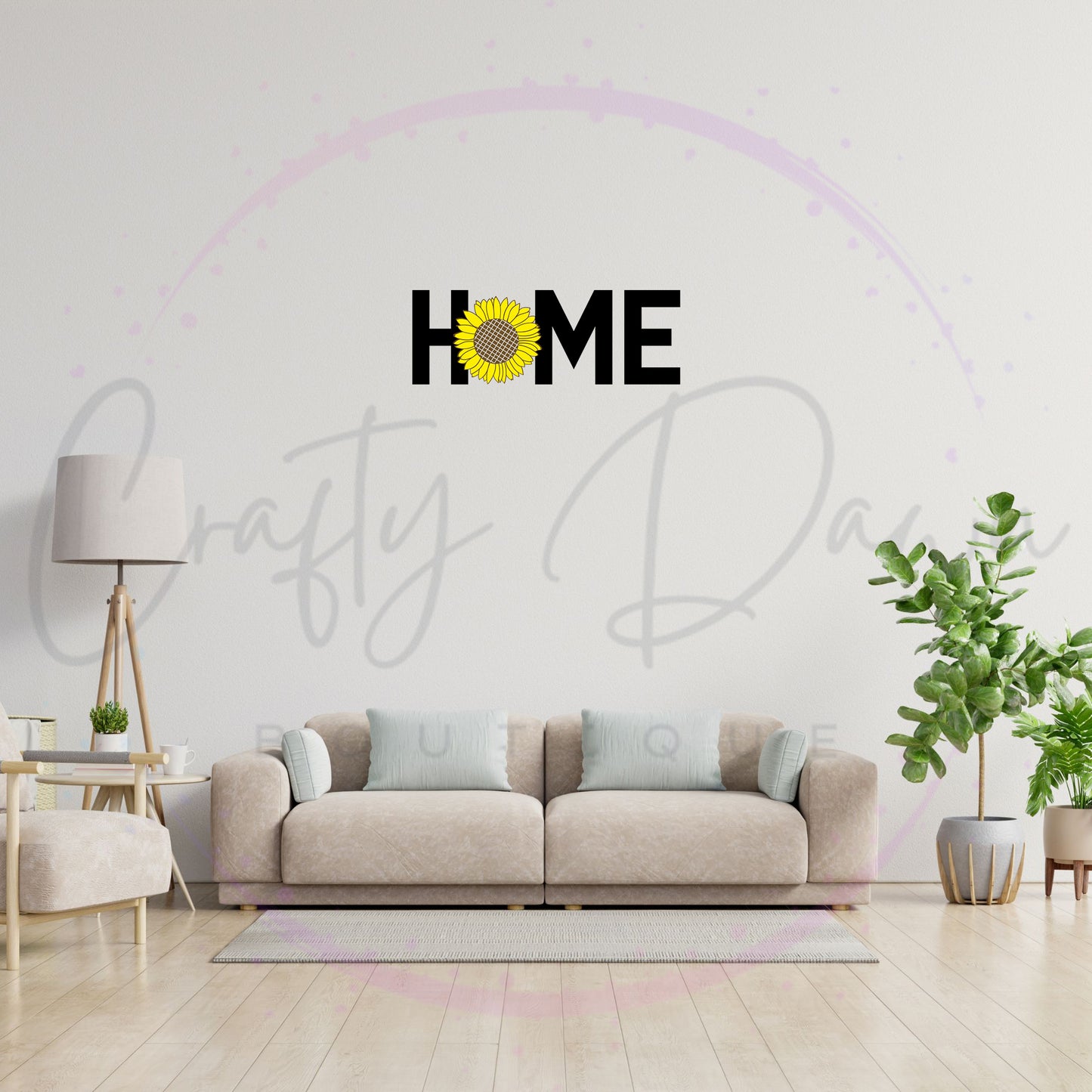 Home Sunflower Decal