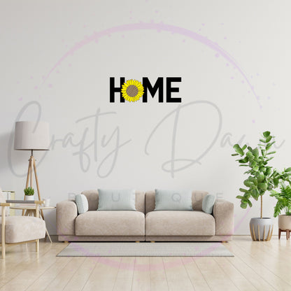 Home Sunflower Decal