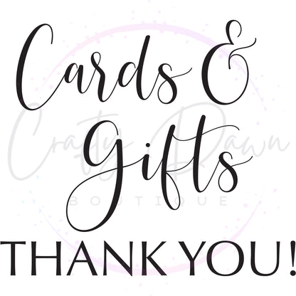 Cards And Gifts Acrylic Sign