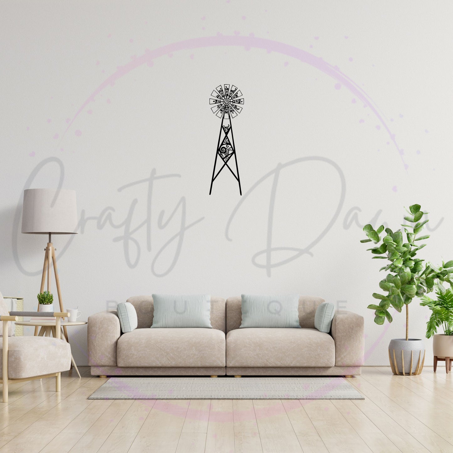 Farmhouse Windmill Decal