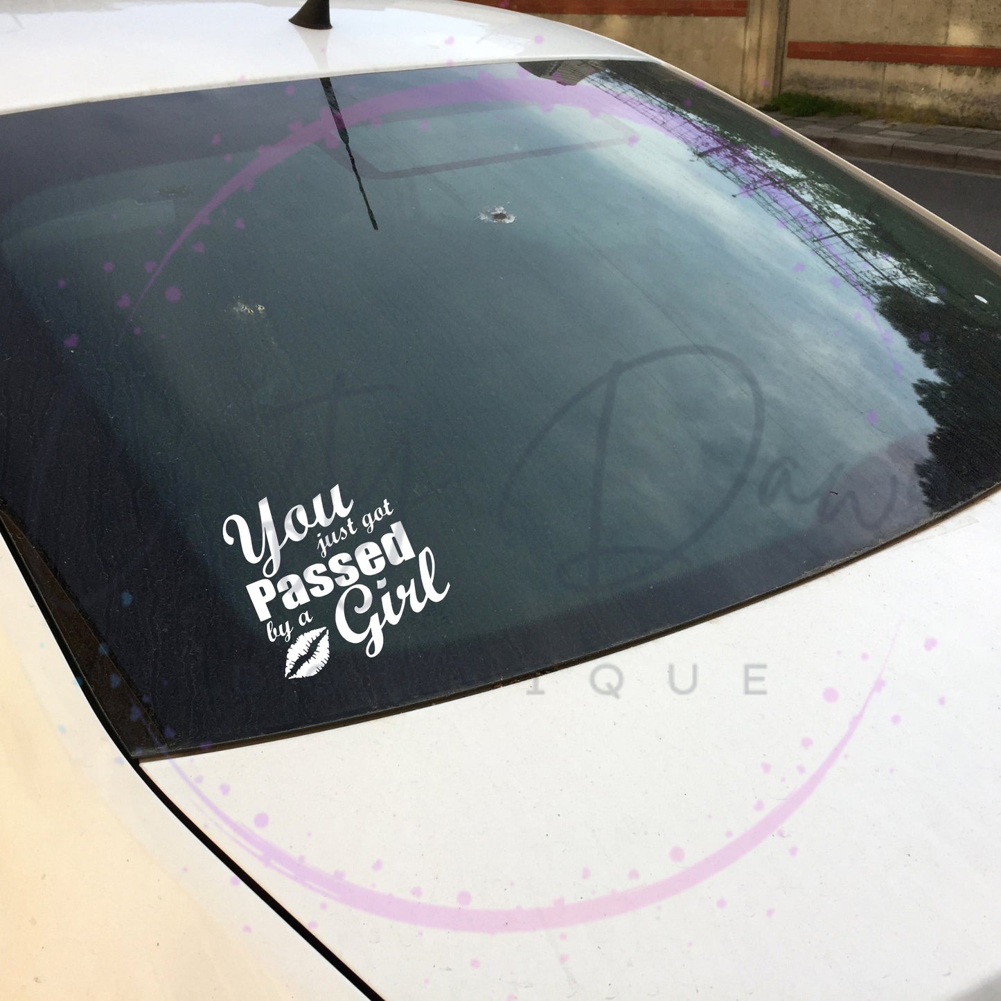 You Just Got Passed By A Girl Decal
