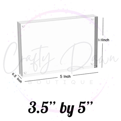 Custom Engraved Acrylic Block Photo