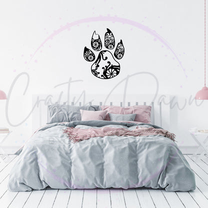Paw Mandala Decal
