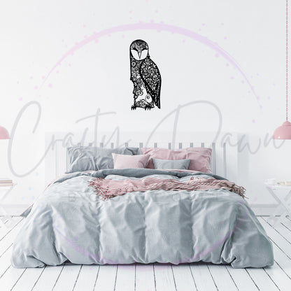 Owl Mandala Decal