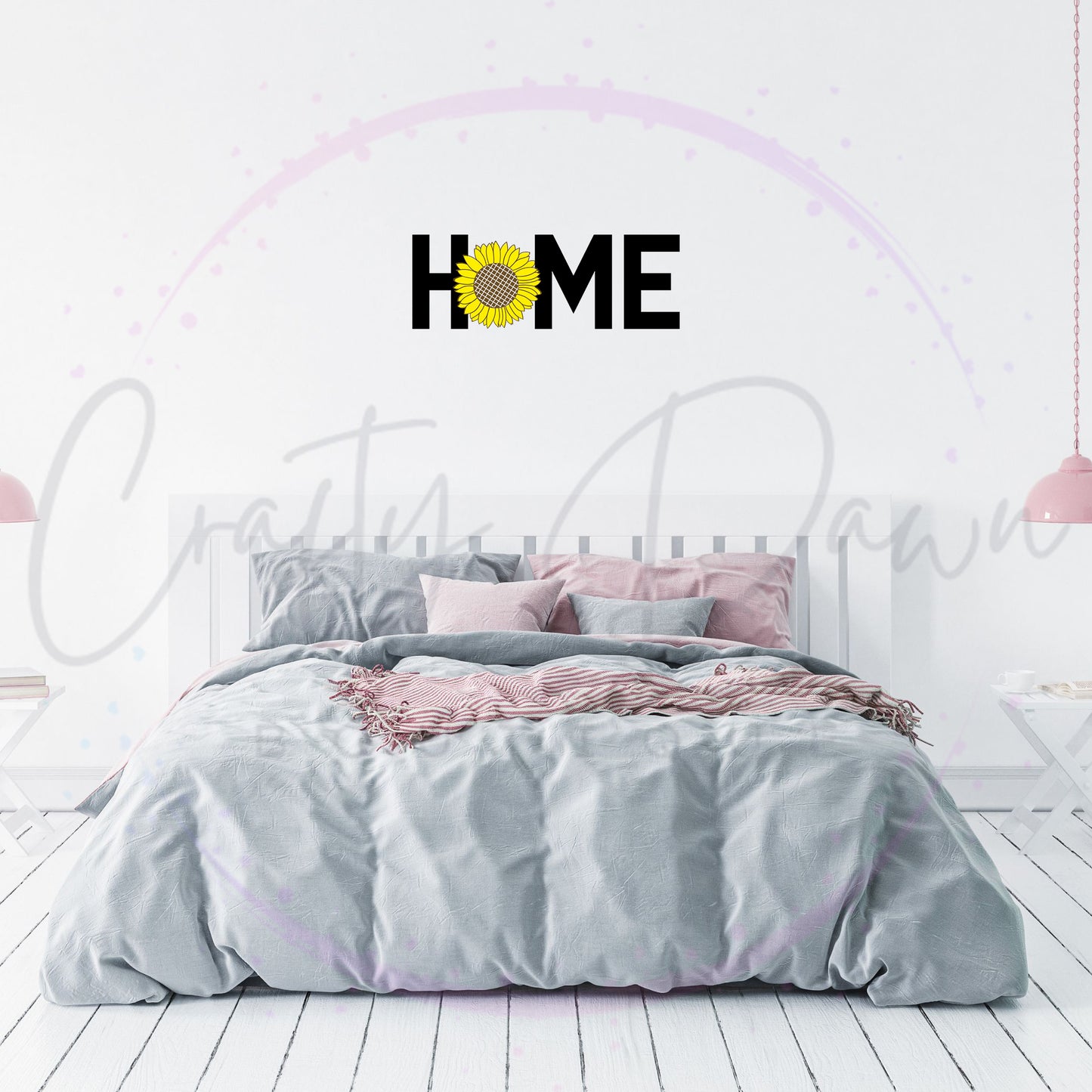 Home Sunflower Decal