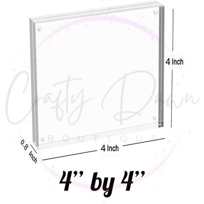 Custom Engraved Acrylic Block Photo