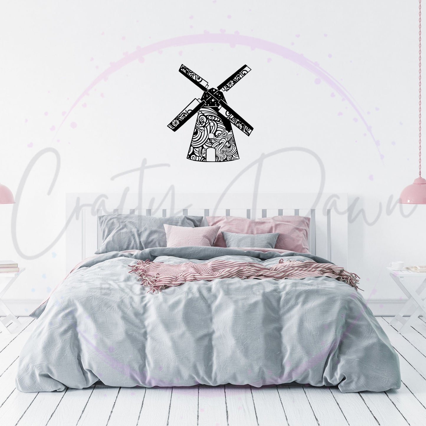 Windmill Mandala Decal