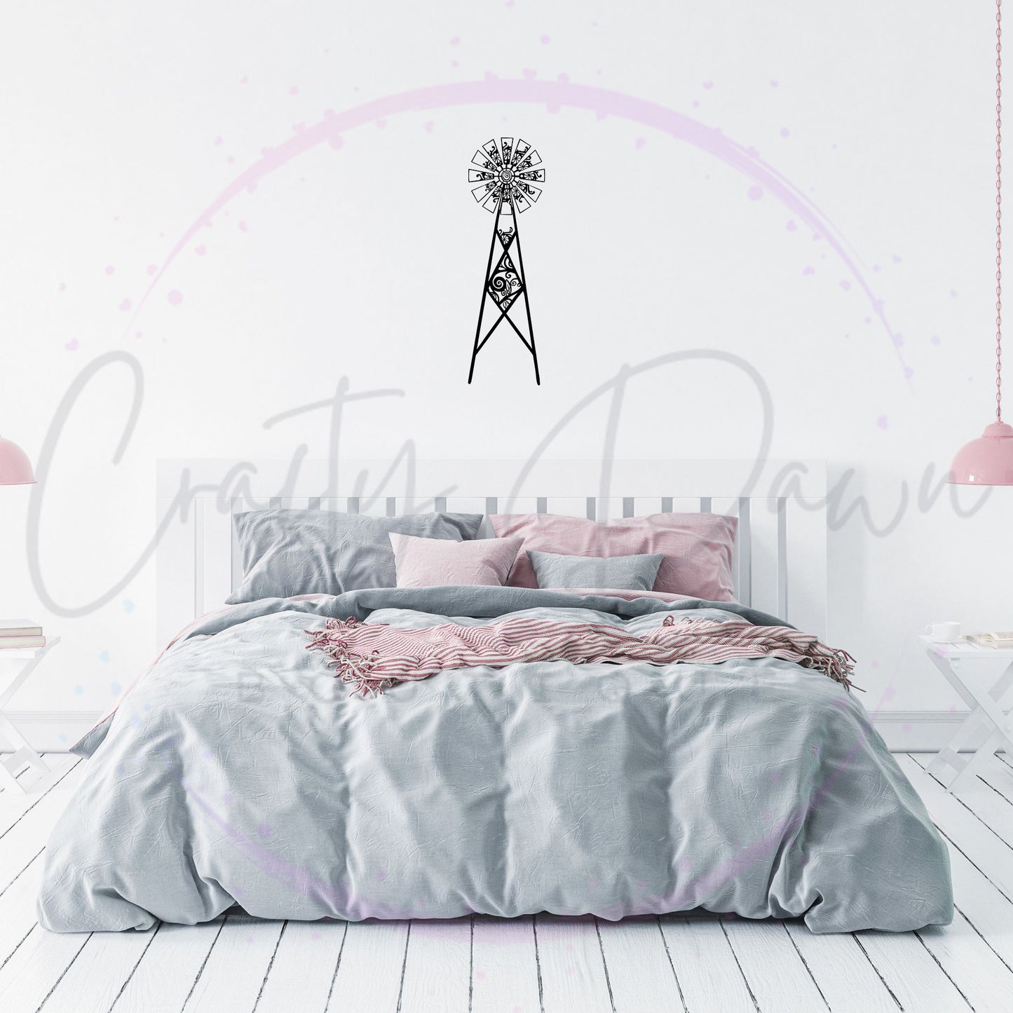 Farmhouse Windmill Decal