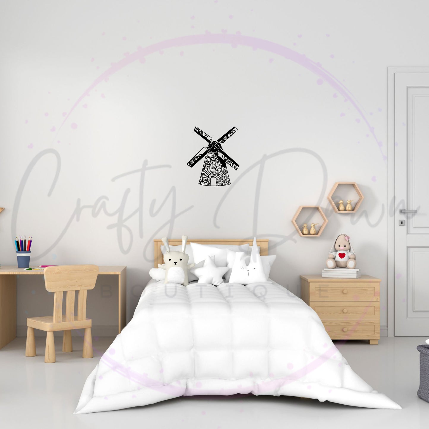 Windmill Mandala Decal