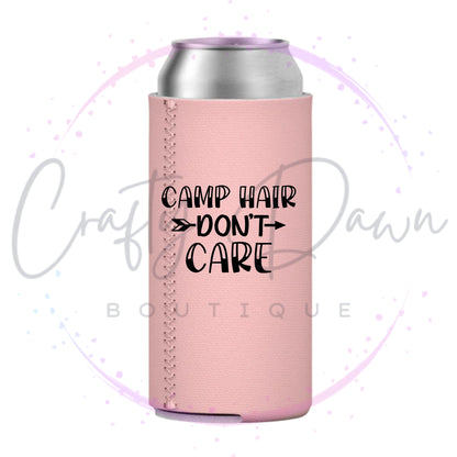 Camp Hair Don't Care Can Cooler