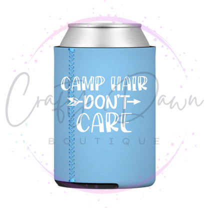 Camp Hair Don't Care Can Cooler