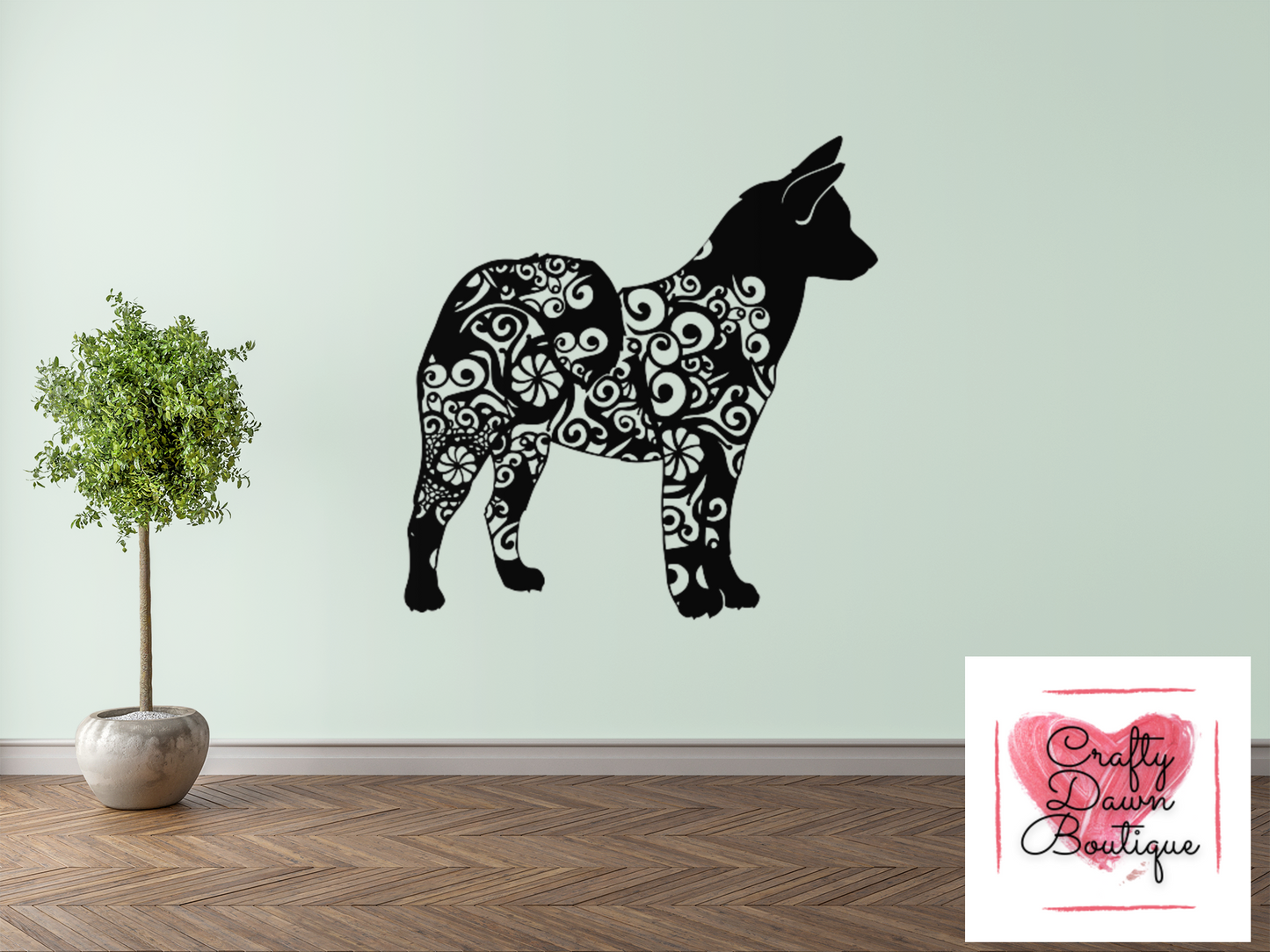 Akita Mandala Decal 3