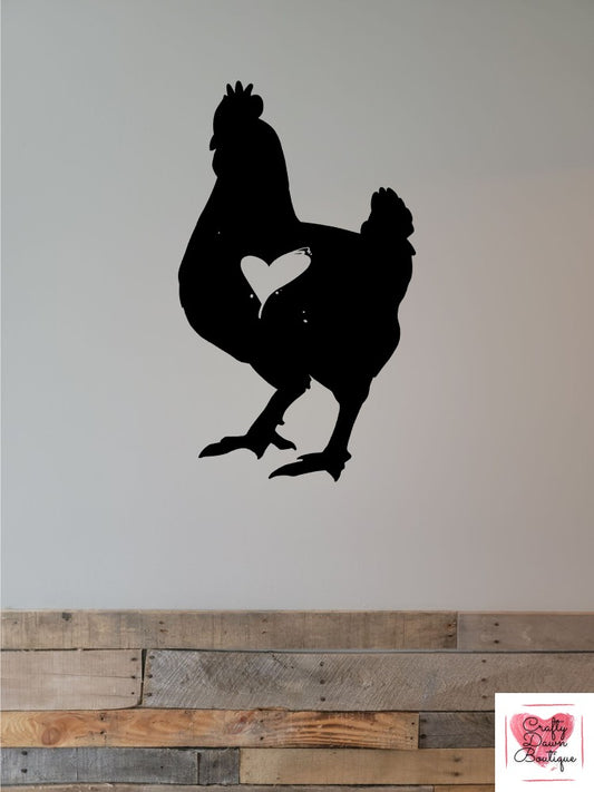 Chicken Heart Decal