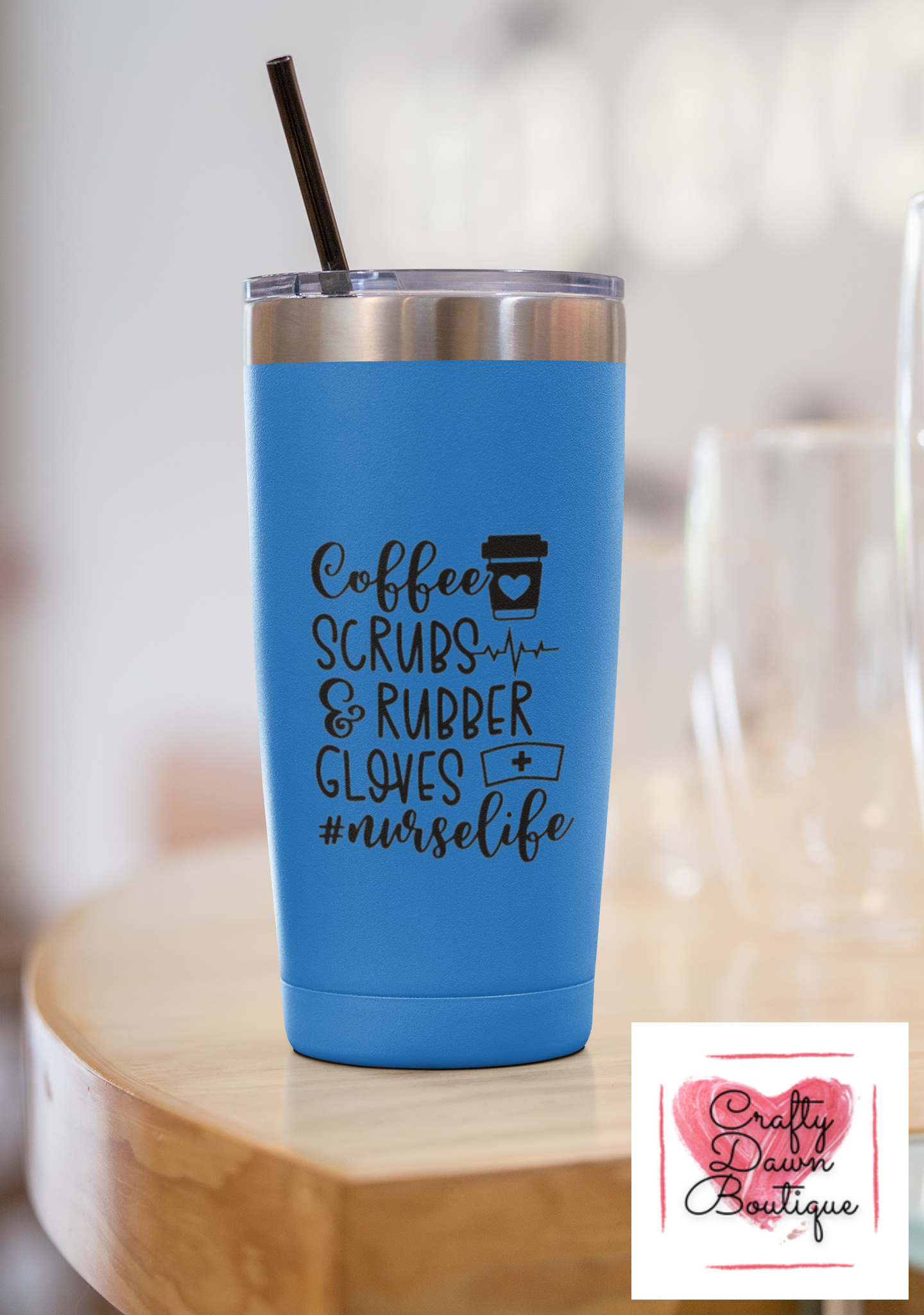 Coffee Scrubs & Rubber Gloves Decal