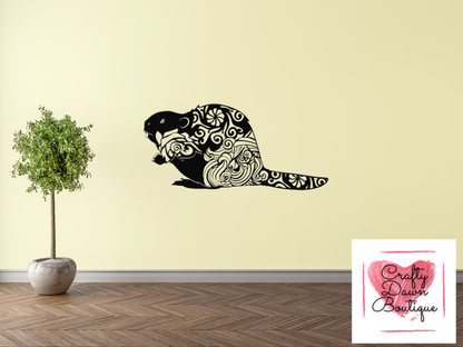 Beaver Mandala Decal